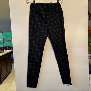 Sanctuary black plaid elastic waist pants